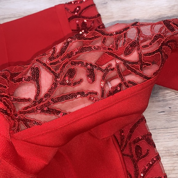 NWOT Venus Sequin Detail Midi Dress - Picture 14 of 15